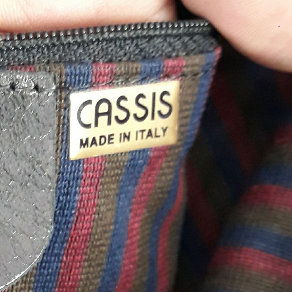 Cassis Genuine Leather Black Shoulder Bag Braided‎ - Picture 17 of 17